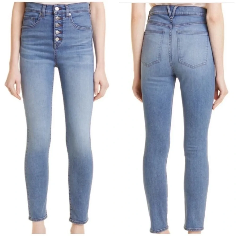 Veronica Beard Maera High-Rise Skinny Button Fly Jean Women’s Size 29